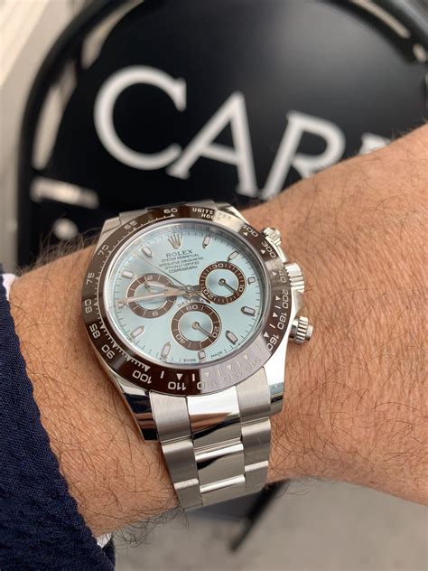 daytona blue dial platinum|rolex daytona blue dial price.